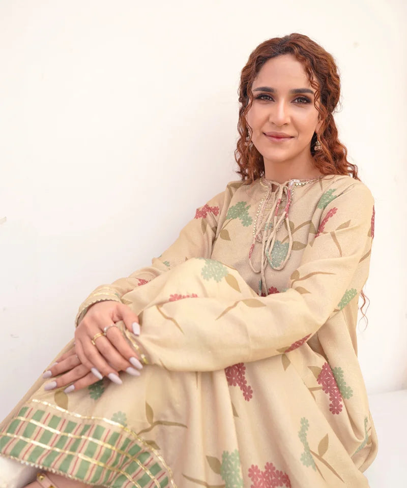 Dhaga Stitched 1 Piece Jacquard Frocks 2025-Uraan