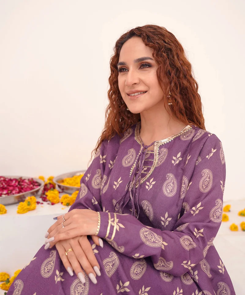 Dhaga Stitched 1 Piece Jacquard Frocks 2025-Aleira