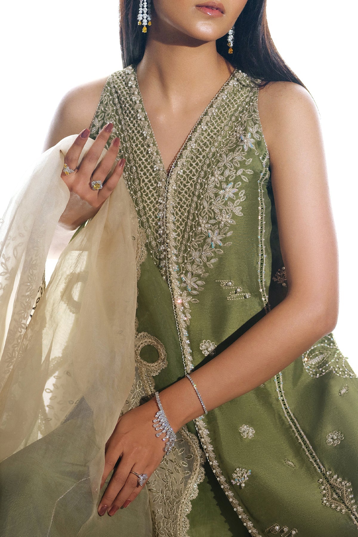 Silk Pret A Porter By Nyra Unstitched 3 Piece Festive Collection'2025-Bella