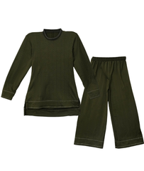 Little Bundles Stitched Kids Suit-Forest Glow Co-ord Set