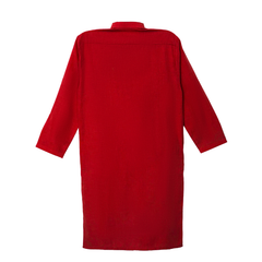 Little Bundles Stitched Kids Suit-Red Kurta