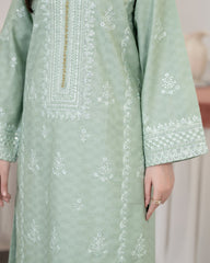 Flutterby Stitched 2 Piece Cotton Satin Winter Collection'2025-Ember - gr