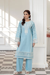 Flutterby Stitched 2 Piece Cotton Satin Winter Collection'2025-Dania - sb