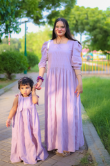 Urban Cut Mommy and Me Seer Sucker Cotton Matching Dress Set