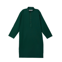 Little Bundles Stitched Kids Suit-Green Kurta