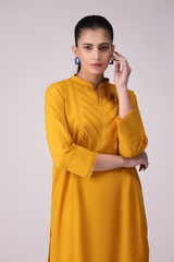 La Rosaa Stitched 2 Piece Basics Winter Collection'2024-Marigold 2Pc