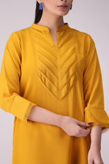 La Rosaa Stitched 2 Piece Basics Winter Collection'2024-Marigold 2Pc