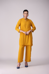 La Rosaa Stitched 2 Piece Basics Winter Collection'2024-Marigold 2Pc