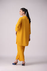 La Rosaa Stitched 2 Piece Basics Winter Collection'2024-Marigold 2Pc