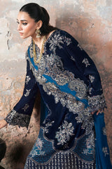 Ramsha Unstitched 3 Piece Luxury Velvet Vol-07 Collection'2025-V-703