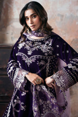 Ramsha Unstitched 3 Piece Luxury Velvet Vol-07 Collection'2025-V-708