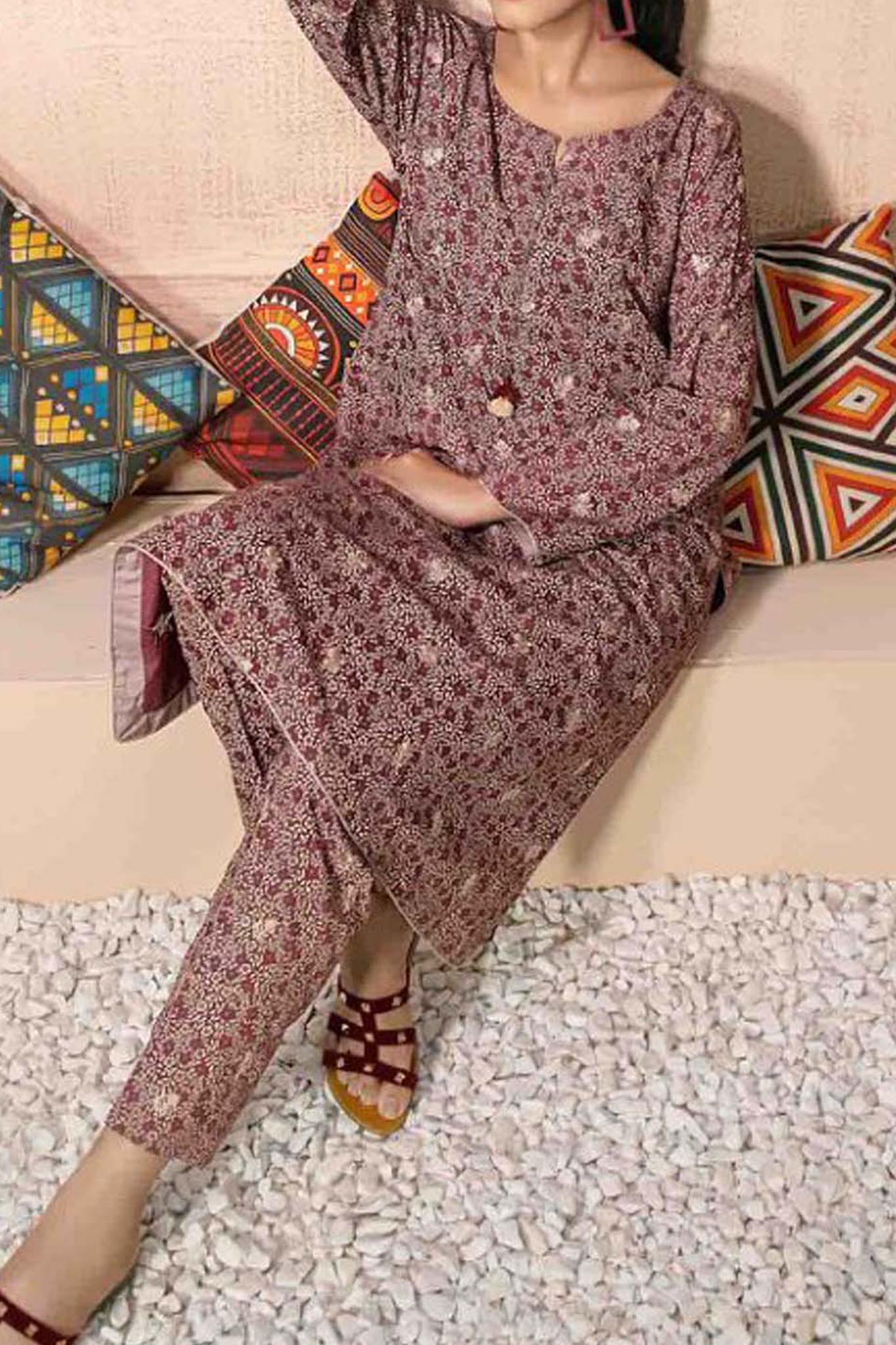 Vina by Tawakkal Viscose Stitched 2 Piece Paste Printed Collection'2023-V-7728
