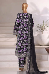 Sada Bahar Stitched 3 Piece Luxury Viscose Winter Collection'2025-VCK-312-Black