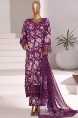 Sada Bahar Stitched 3 Piece Festive Emb Viscose Collection'2025-VCK-547-Purple
