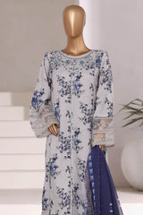 Sada Bahar Stitched 3 Piece Festive Emb Viscose Collection'2025-VCK-548-Grey