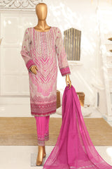 Hz Unstitched 3 Piece Vital Glam Emb Lawn Collection'2023-VGE-49