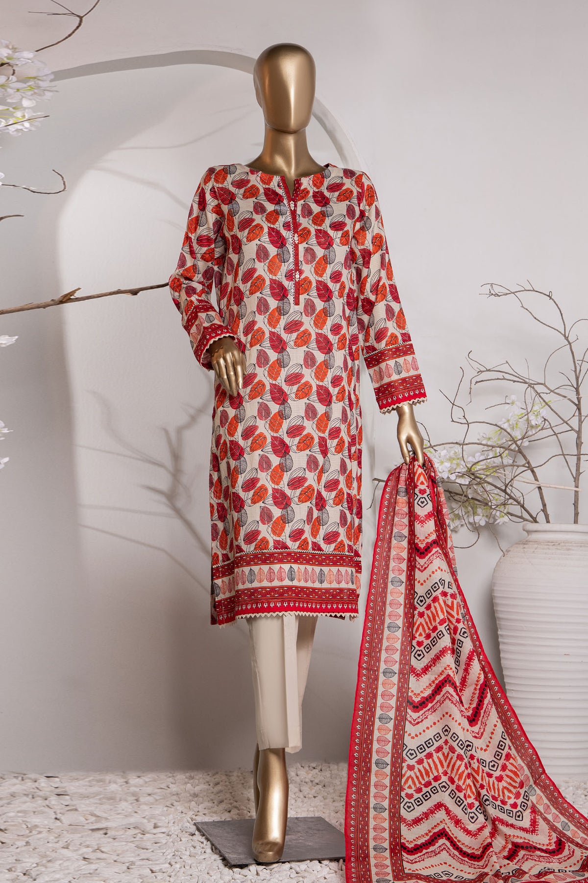 Vital Prints By HZ Unstitched 3 Piece Digital Printed Lawn Vol-02 Collection'2024-VP-149