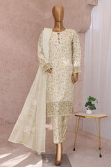 Vogue By HZ Unstitched 3 Piece Emb Raw Silk Collection-VRS-1114