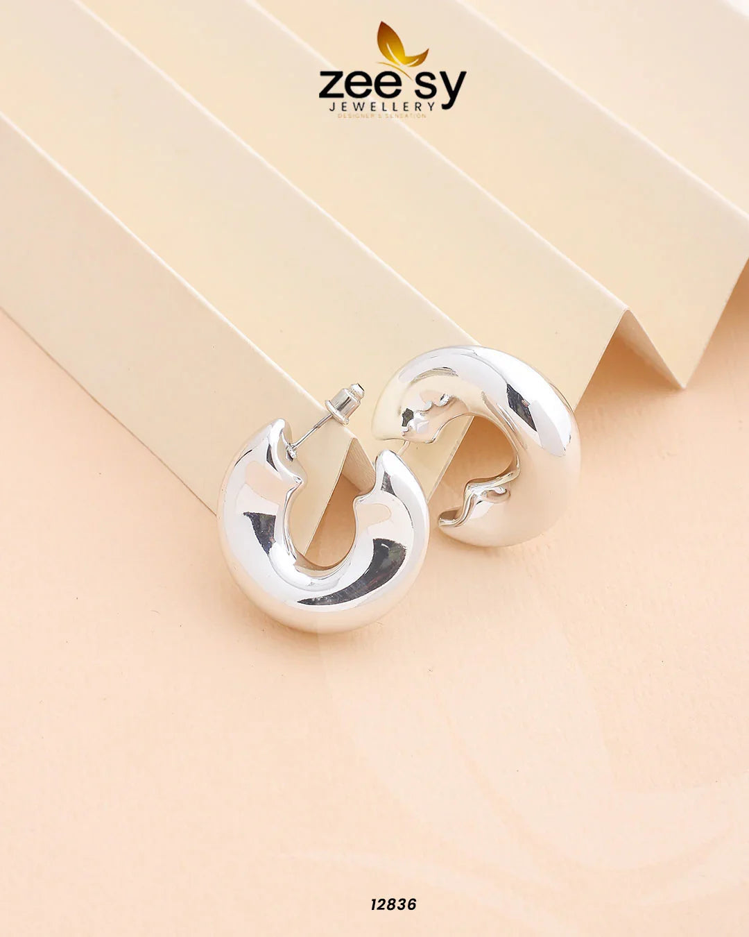 Valentina Earrings Silver - Zeesy Jewellery
