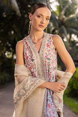 Zinnia By Faiza Saqlain Unstitched 3 Piece Luxury Lawn Collection-Danica