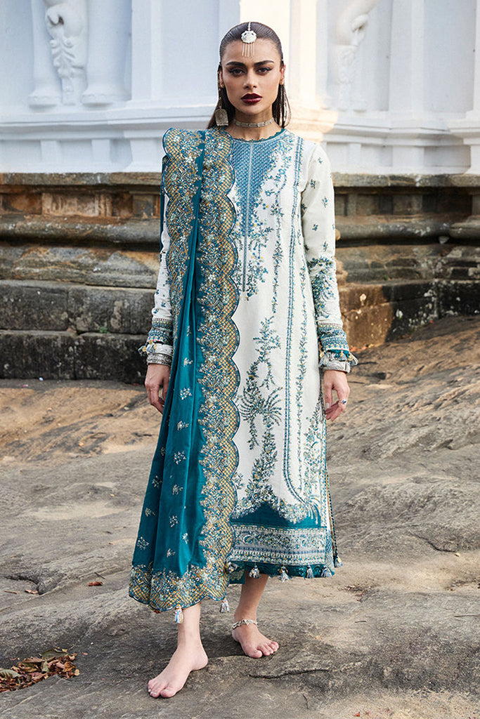 Hussain Rehar Unstitched 3 Piece Luxury Lawn Collection'2025-Veil