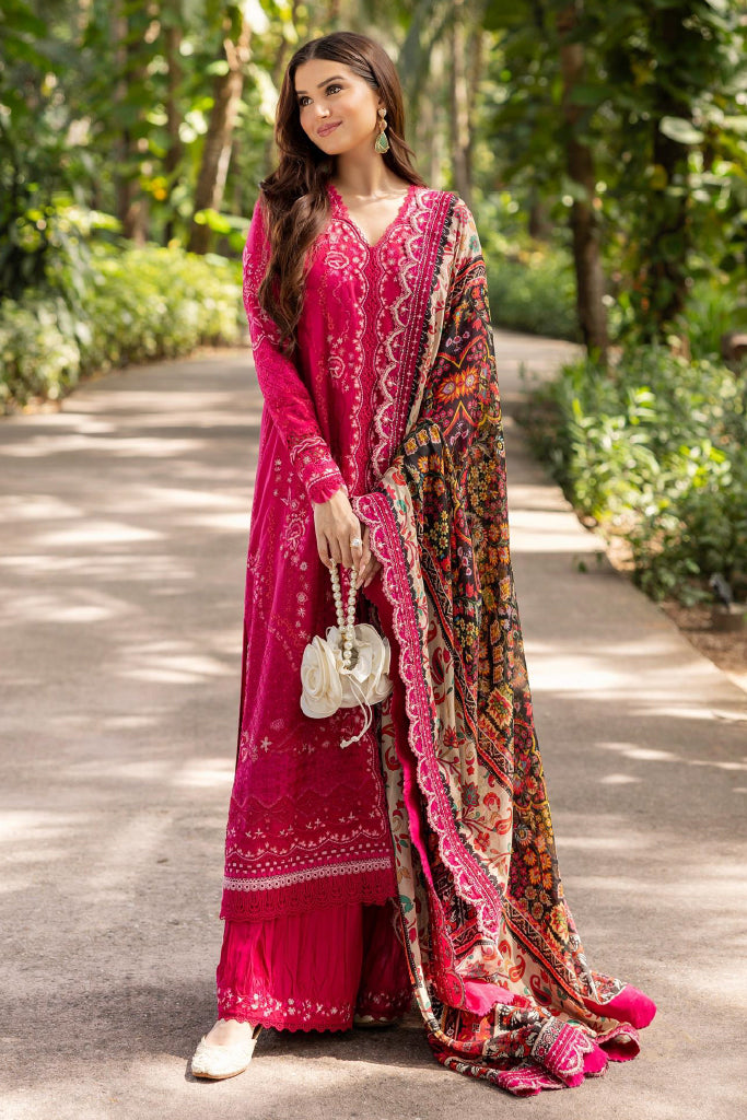 Zinnia By Faiza Saqlain Unstitched 3 Piece Luxury Lawn Collection-Varda