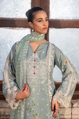 Dhaga Stitched 3 Piece Summer Suit-Veridian