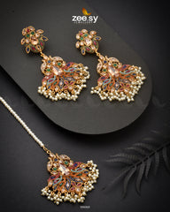 Vireo Earrings Champagne Multi - Zeesy Jewellery