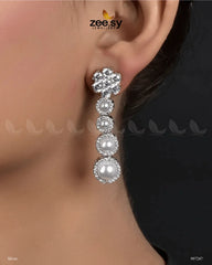 Vyom Earrings Silver - Zeesy Jewellery