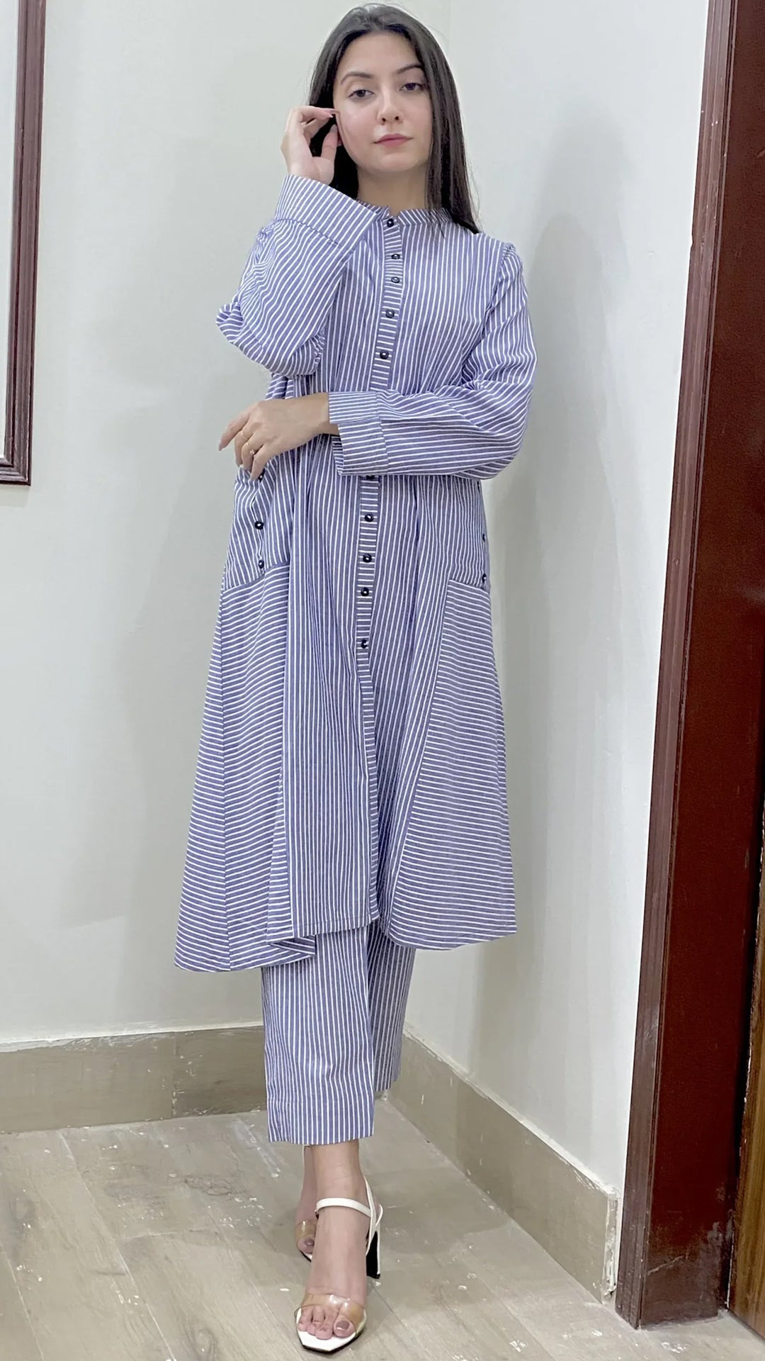 Urban Cut 2 Piece Cotton Yarn Dyed Co Ord Set