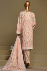 Bin Saeed Stitched 3 Piece Exclusive Chikankari Cotton Vol-01 Collection'2024-WC-1127-Pink