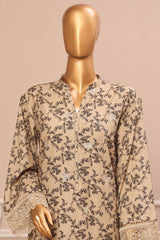 Bin Saeed Stitched 3 Piece Exclusive Emb Lawn Vol-02 Collection-WC-1673-Skin