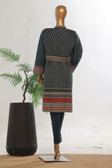 Bin Saeed Stitched 3 Piece Exclusive Emb Lawn With Coat Vol-02 Collection-WC-1736-Blue