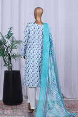 Bin Saeed Stitched 3 Piece Printed Cotton Vol-05 Collection'2025-WC-2512-Ferozi