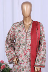 Bin Saeed Stitched 3 Piece Printed Cotton Vol-05 Collection'2025-WC-2513-Skin