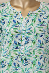 Bin Saeed Stitched 3 Piece Luxury Laserkari Lawn Vol-03 Suit-WC-2803-GREEN