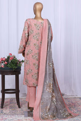 Bin Saeed Stitched 3 Piece Printed Cotton Vol-05 Collection'2025-WC-2511-Pink