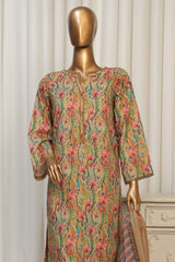 Bin Saeed Stitched 3 Piece Exclusive Printed Lawn Vol-04 Collection'2025-WCK-1912-Yellow