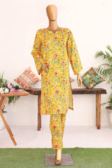 Bin Saeed Stitched 2 Piece Co Ords Cotton Vol-02 Collection'2024-WCK-984-Yellow