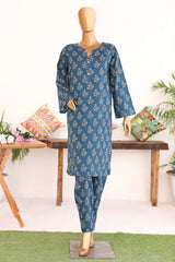 Bin Saeed Stitched 2 Piece Co Ords Cotton Vol-02 Collection'2024-WCK-985-Blue