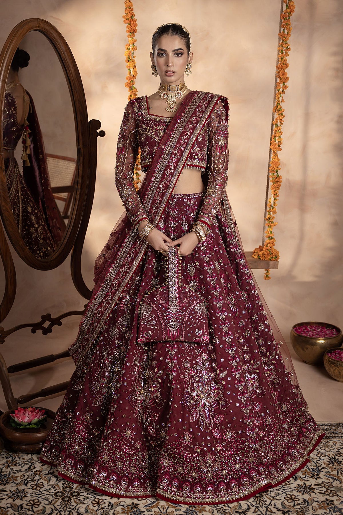 Shagun By Anayra Amal Unstitched & Stitched Wedding Luxe Edit-Uroosa