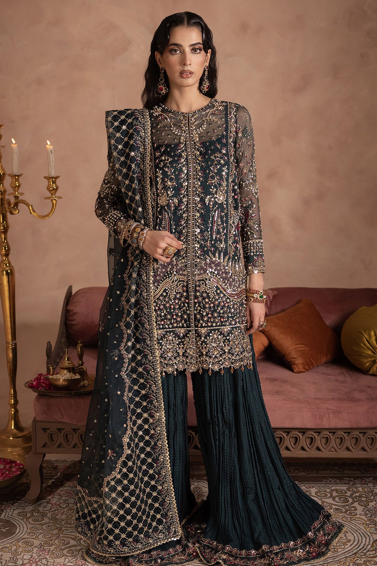 Shagun By Anayra Amal Unstitched & Stitched Wedding Luxe Edit-Shehnai