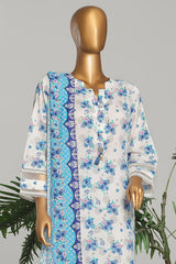 Amna Khadija Unstitched 3 Piece Wrinkle Free Prints Vol-23 Suit-WFP-1141-B