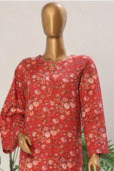 Bin Saeed Stitched 2 Piece Exclusive Cotton Co Ords Vol-04 Collection'2024-WCK-1145-Red