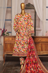 Bin Saeed Stitched 3 Piece Printed Khaddar Frocks Vol-01 Collection'2024-WK-1251-Multi