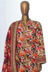 Bin Saeed Stitched 3 Piece Exclusive Printed Khaddar Vol-12 Collection'2024-WK-1261-Multi