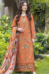 Asifa Nabeel Unstitched 3 Piece Luxury Winter Vol-02 Collection'2024-WL-01-Caramel