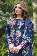 Asifa Nabeel Unstitched 3 Piece Luxury Winter Vol-02 Collection'2024-WL-02-Saphire