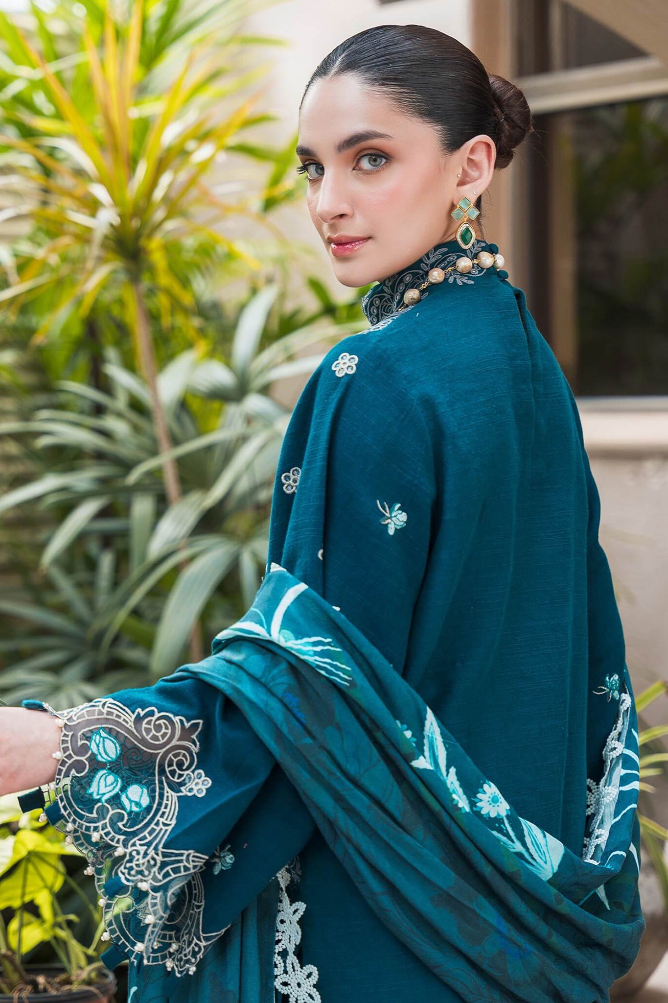 Asifa Nabeel Unstitched 3 Piece Luxury Winter Vol-02 Collection'2024-WL-07-Teal