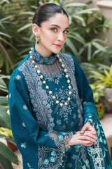 Asifa Nabeel Unstitched 3 Piece Luxury Winter Vol-02 Collection'2024-WL-07-Teal